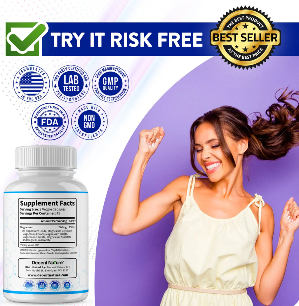 Magnesium Complex 1000mg Elaborado con 7 Magnesios Elementales