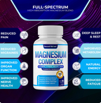 Magnesium Complex 1000mg Elaborado con 7 Magnesios Elementales