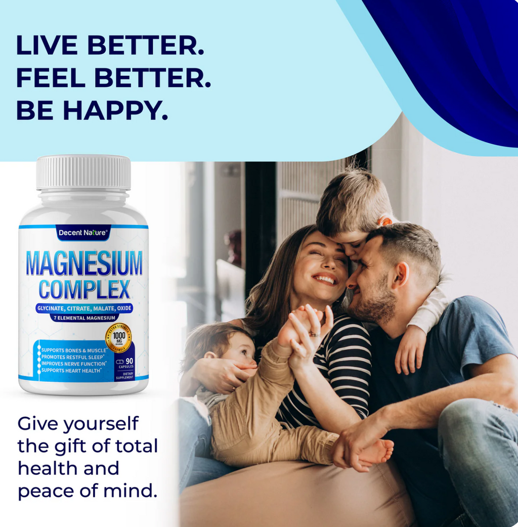 Magnesium Complex 1000mg Elaborado con 7 Magnesios Elementales
